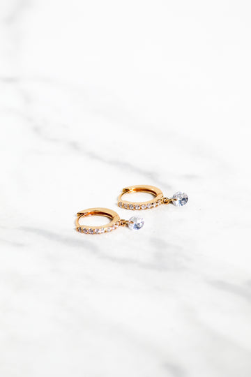 BON BON CIRCLE HUGGIES- 14K GOLD VERMEIL